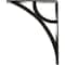 Ekena Millwork Galveston Wrought Iron Bracket, (Triple center brace), Antiqued Warm Silver 2"W x 7 1/2"D x 10"H BKTM02X07X10TGLAWS - alternate 8